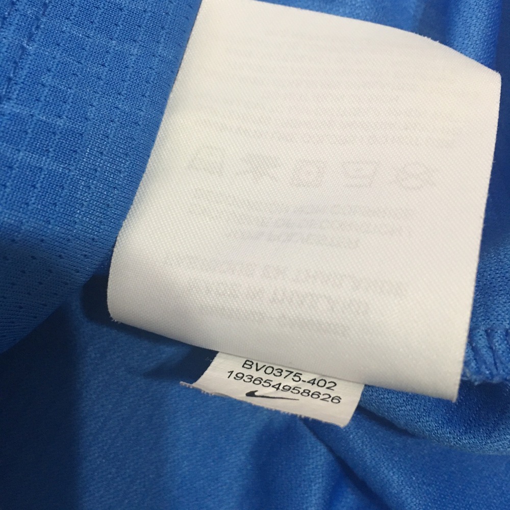 Nike Polo Shirt Mens Large Blue Dri-Fit Short Sleeve Embossed Camo - Picture 5 of 9